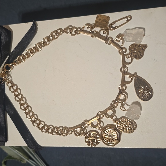 Free People Jewelry - 🌟🧚‍♀️Free People RARE Crystal Charm  Choker Necklace NWOTag